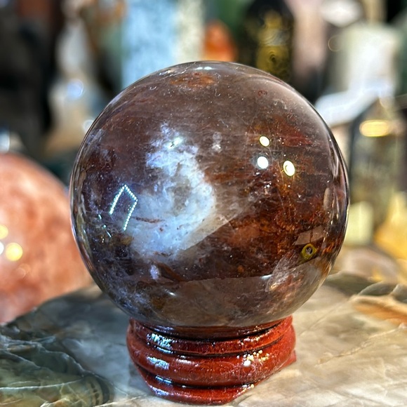 Flower Agate Crystal Sphere! - Picture 3 of 7